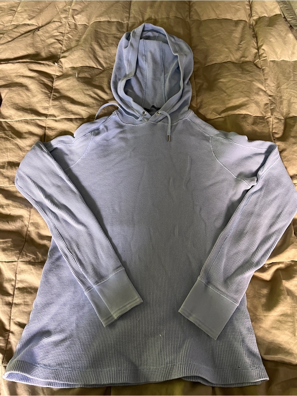Ralph Lauren RLX Light Blue Waffle Hoodie medium